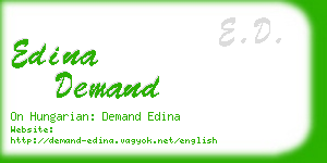 edina demand business card